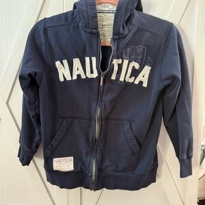Nautica Kids Navy Zip-Up Hoodie - Boys 10/12